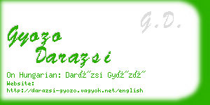 gyozo darazsi business card